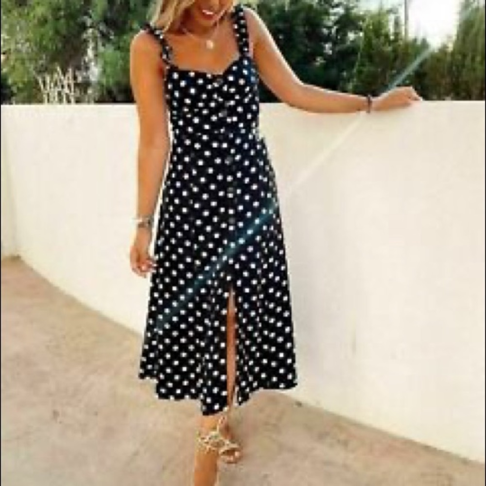 ZARA Polka Dots Midi Dress
